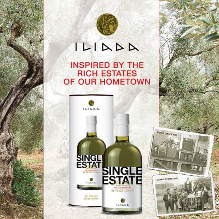 Iliada Greek Extra Virgin Olive Oil, 25.4Oz.