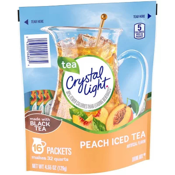 Crystal Light Peach Iced Tea Powdered Drink Mix 4.55 Oz.