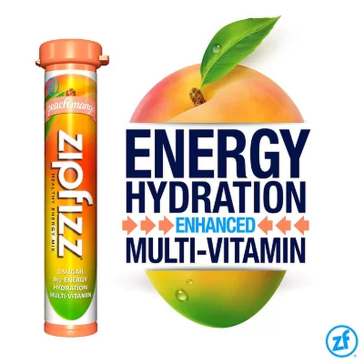 Zipfizz Energy Drink Mix, Peach Mango 20 Ct.