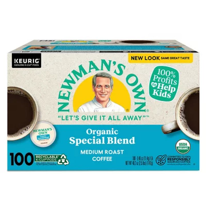 Newman'S Own Organic K-Cup Coffee Pods, Special Blend 100 Ct.