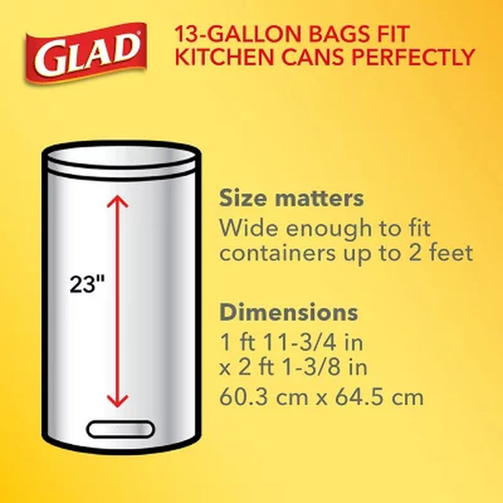 Glad Forceflex Tall Kitchen Trash Bags, Gain Original Scent with Febreze Freshness (13 Gal., 150 Ct.)