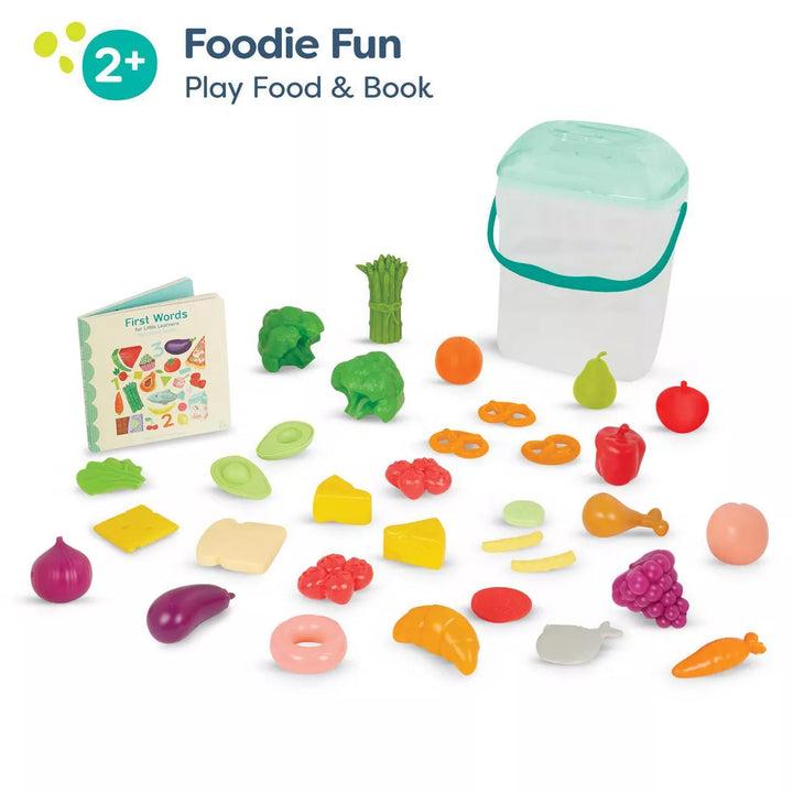 B. Toys - Play Food Set with Bucket & Board Book - Foodie Fun