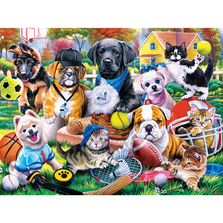 Masterpieces 300 Piece EZ Grip Puzzle - Play It Again Sports - 18"X24".