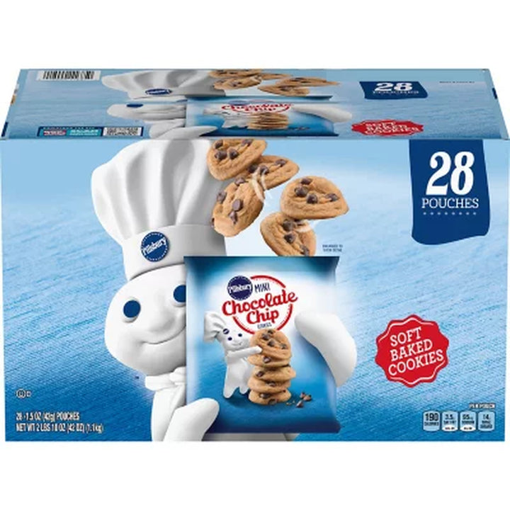 Pillsbury Soft Baked Mini Chocolate Chip Cookies, 1.5 Oz., 28 Pk.