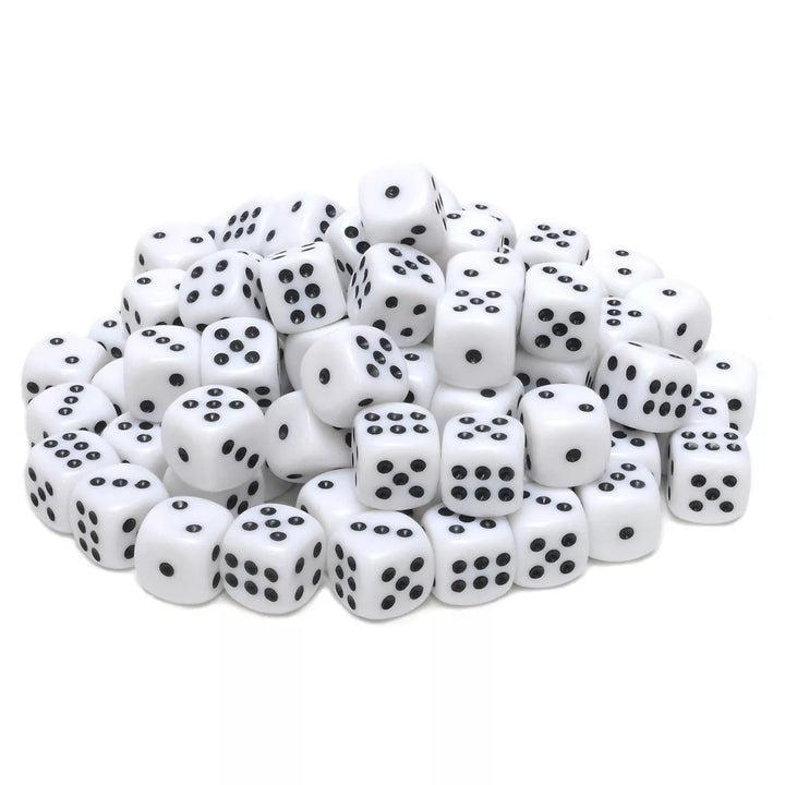 WE Games Dice with Rounded Corners - 100 Pack