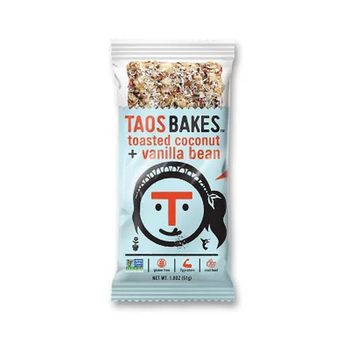 Taos Bakes Snack Bars, Toasted Coconut and Vanilla Bean (1.8 Oz., 10 Ct.)