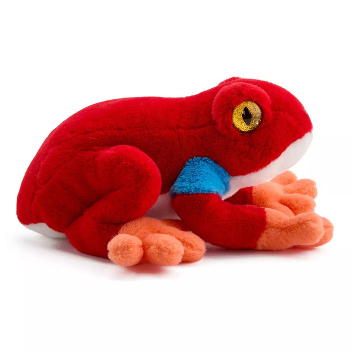 FAO Schwarz 8" Red Glitter Dart Frog Toy Plush