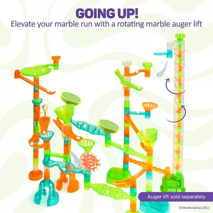 Marble Genius Auger Lift Extension: Marble Run Auger Accessory Set Adds 13 Inches to Auger Lifts for Additional Marble Run Fun