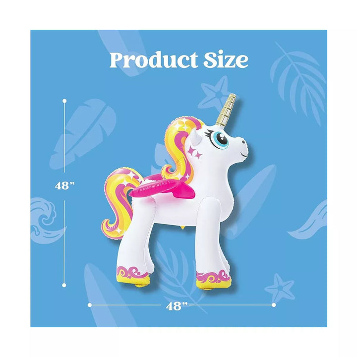 SYNCFUN 2 Pack 48 Inch Inflatable Sprinkler with Unicorn Design for Kids, Large Yard and Lawn Kids Sprinkler for Outside