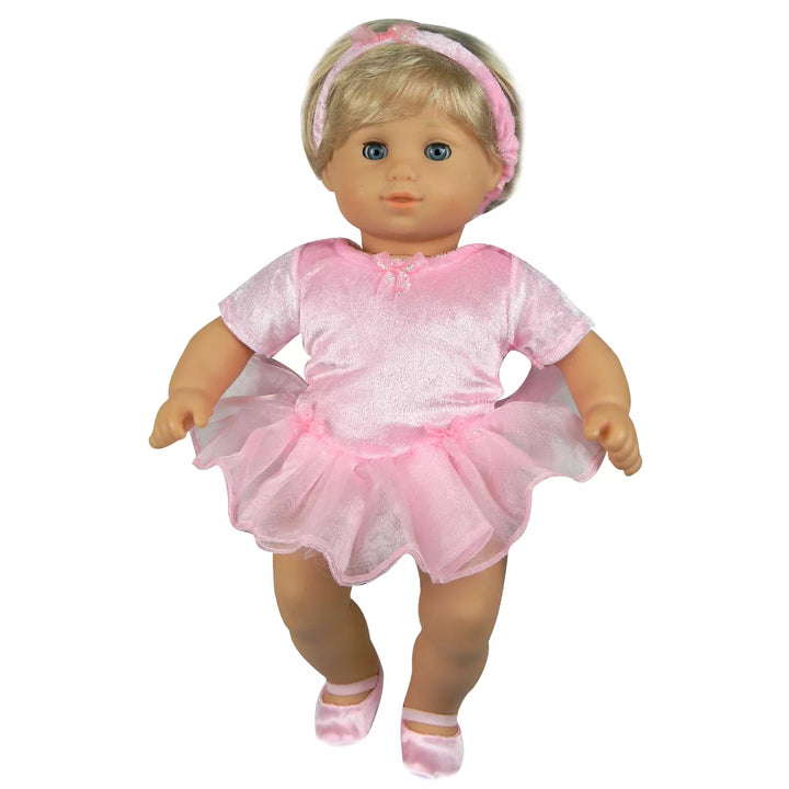 Sophia’S 3 Piece Ballet Outfit Set for 15'' Dolls, Light Pink