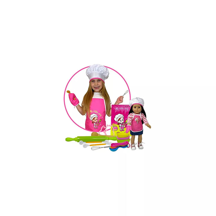 The New York Doll Collection Kids Baking Set with Apron