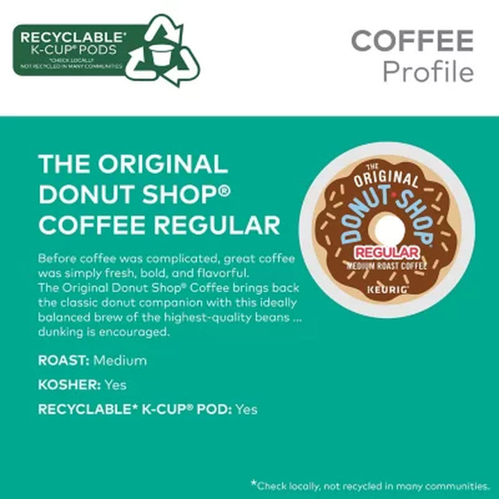 The Original Donut Shop Medium Roast K-Cup Pods, Regular, 80 Ct.