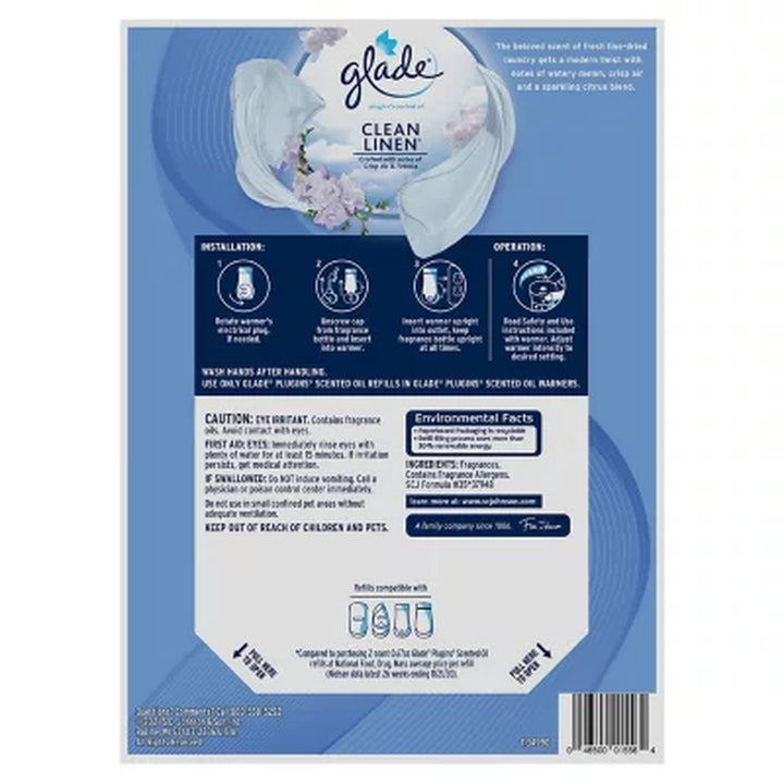 Glade Plugins Scented Essential Oil Refills, Choose Scent 6.39 Fl. Oz., 9 Ct.