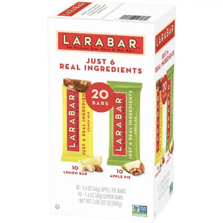 Larabar Fruit & Nut Bar, Apple Pie and Lemon Bar (20 Pk.)