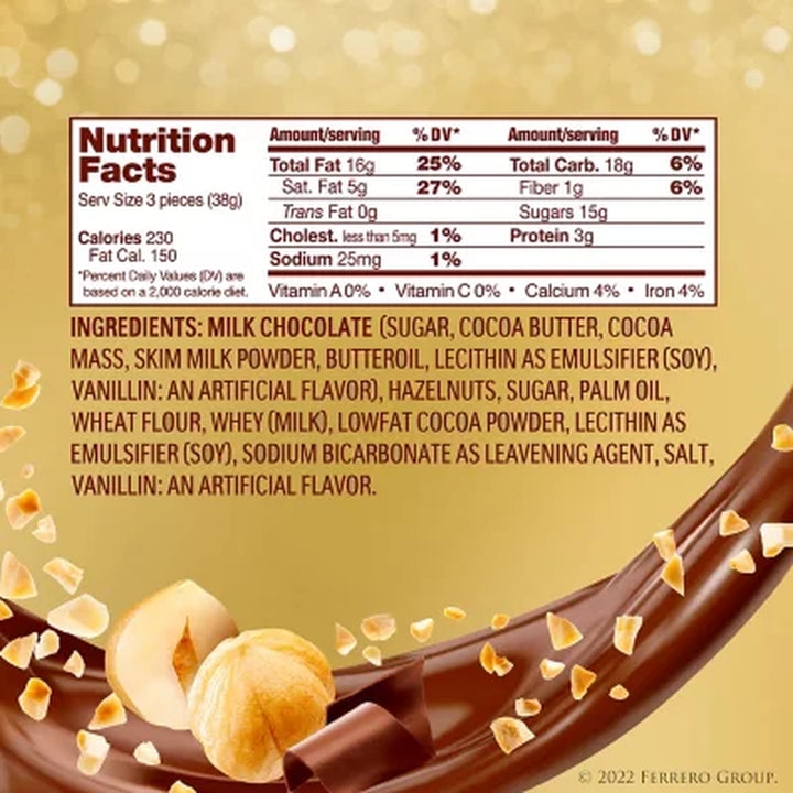 Ferrero Rocher Premium Milk Chocolate Hazelnut, 48 Ct.