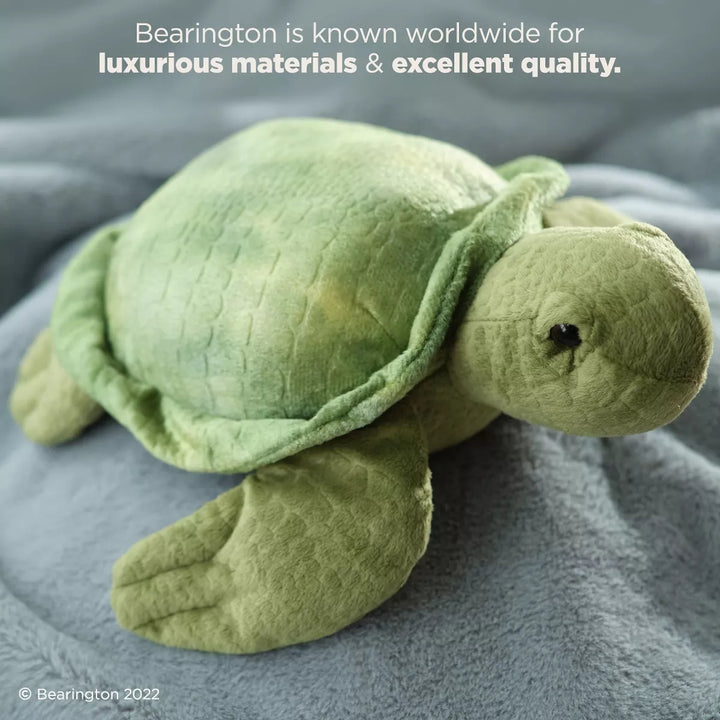 Bearington Shelton Plush Sea Turtle Stuffed Animal, 12 Inches