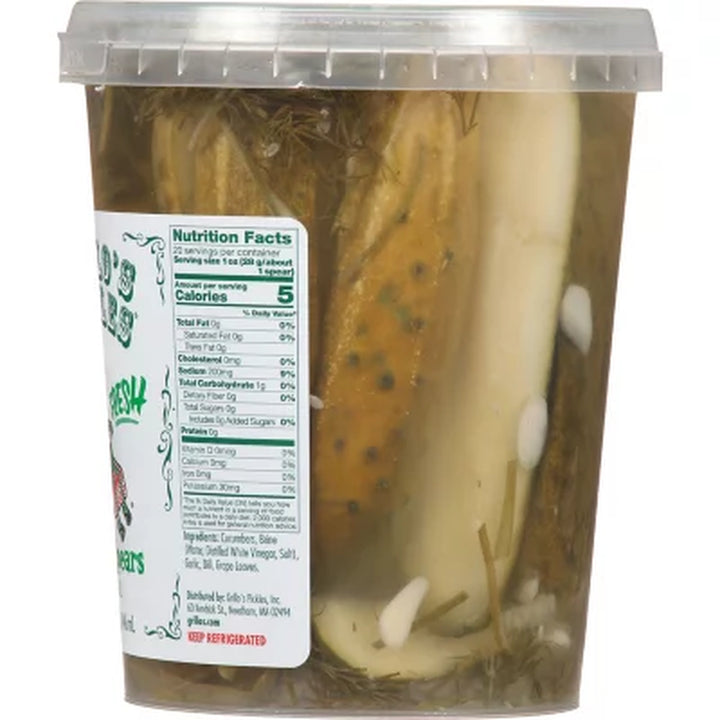 Grillo'S Fresh Dill Pickle Spears 32 Oz.