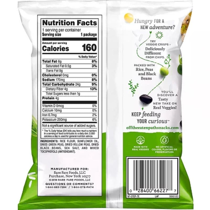 Off the Eaten Path Veggie Crisps Mix Flavor Variety Pack 1.25 Oz., 26 Ct.