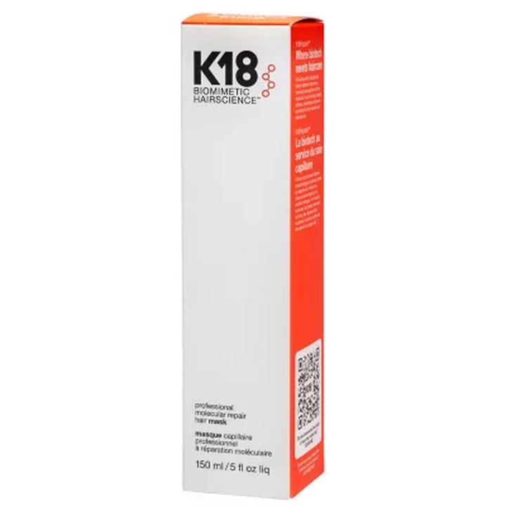 K18 Professional Molecular Repair Hair Mask, 5 Oz.