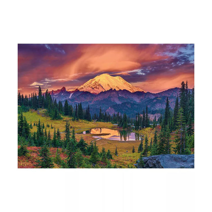 Trefl Mountain Sunset 1000Pc Puzzle: Brain Exercise, Nature & Travel Theme, Gender Neutral, Creative Thinking