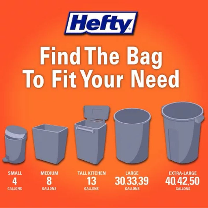 Hefty Ultra Strong Kitchen Drawstring Trash Bags, Fabuloso Scent 13 Gal., 130 Ct.