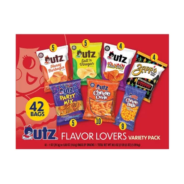 Utz Flavor-Lovers Variety Box, 42 Pk.