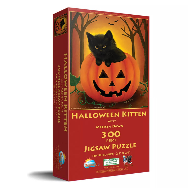 Sunsout Halloween Kitten 300 Pc Halloween Jigsaw Puzzle 32724