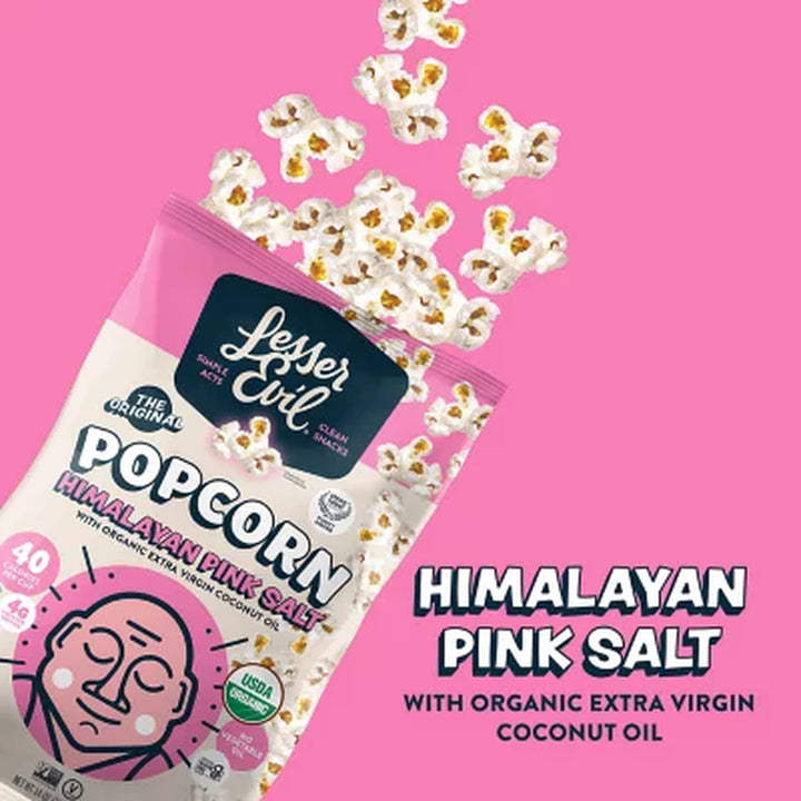 Lesser Evil Organic Himalayan Pink Salt Popcorn, 14 Oz.