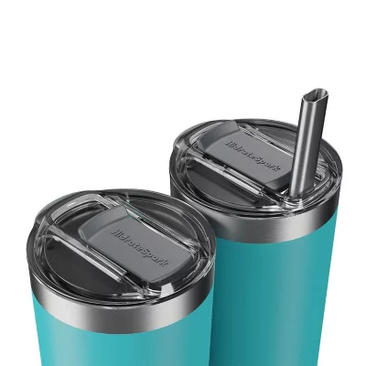 Hidratespark Pro 20-Oz. Stainless Steel Smart Tumbler W/ 3 Straws (Assorted Colors)