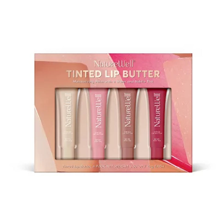 Naturewell Tinted Lip Butter, 0.50 Oz., 4 Pk.