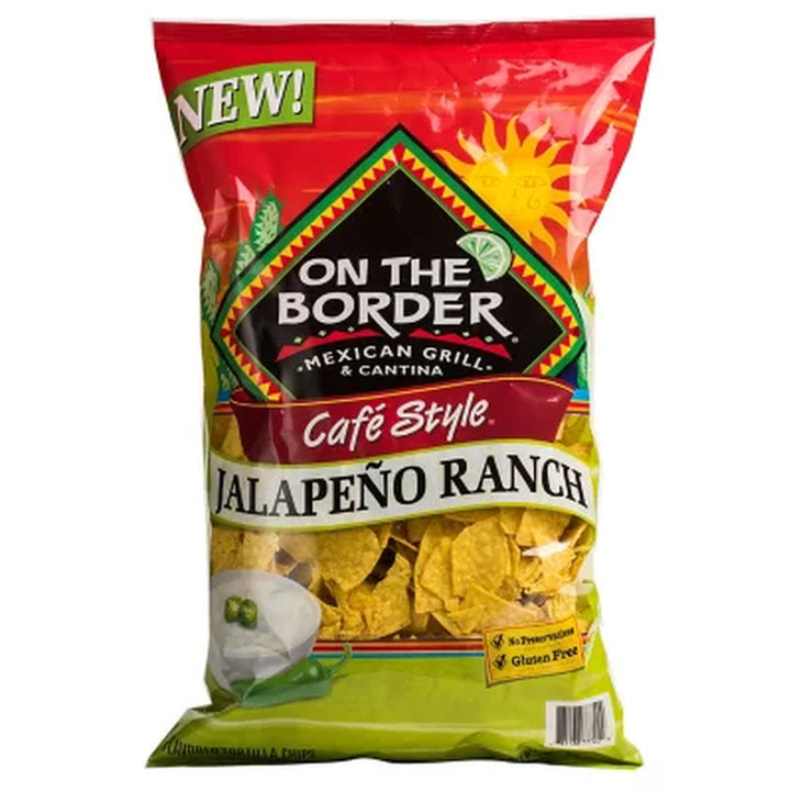 On the Border Cafe Style Jalapeno Ranch Tortilla Chips, 20 Oz.