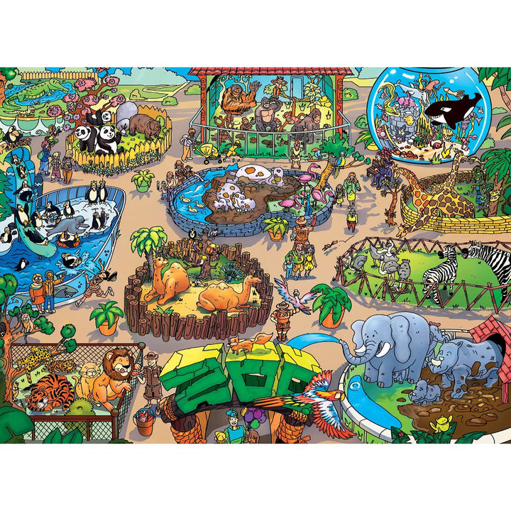 Masterpieces 100 Piece Kids Jigsaw Puzzle - 101 Things to Spot at the Zoo