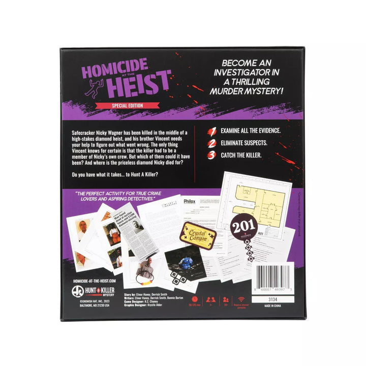 Hunt a Killer Homicide at the Heist Special Edition Board Game