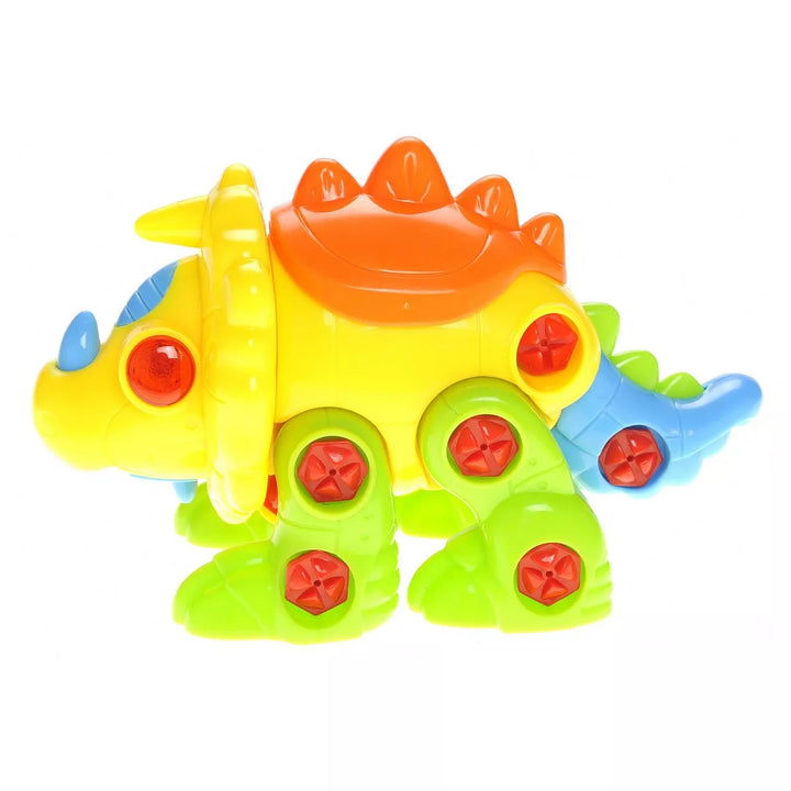 Insten Take Apart Stegosaurus Dinosaur Toy with Lights and Sounds, Stem Toys