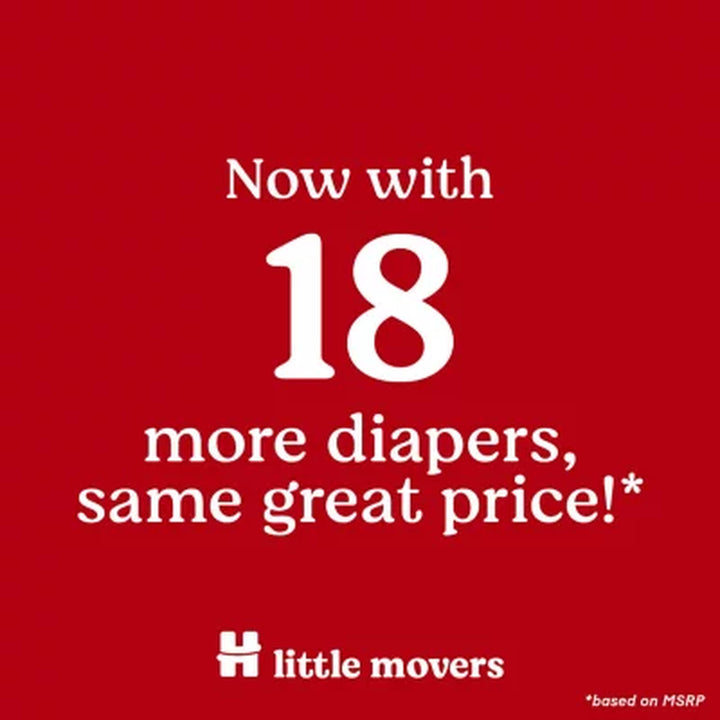 Huggies Little Movers Baby Diapers, Size 3-8