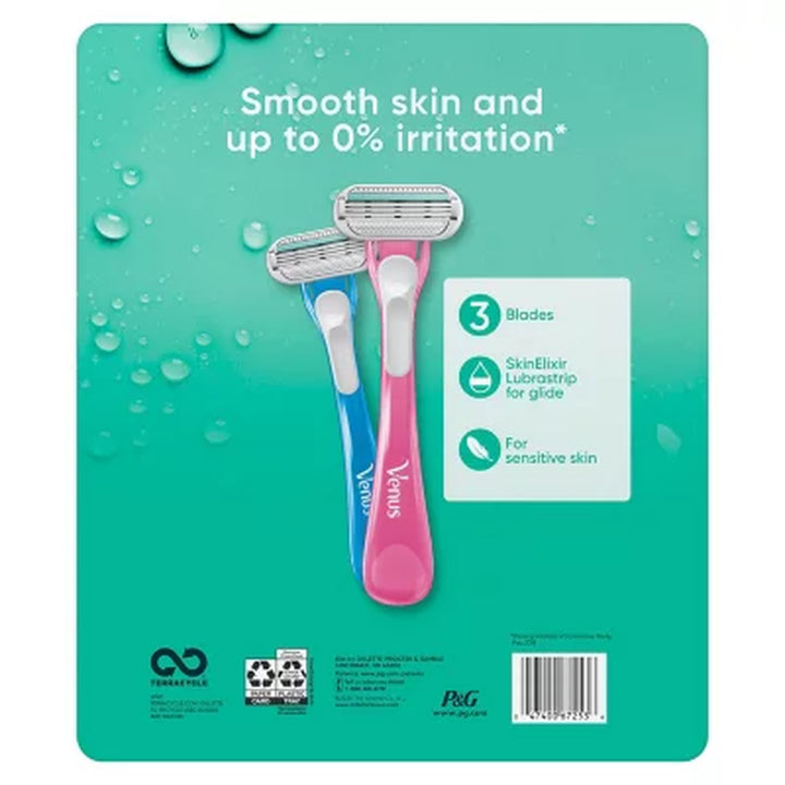 Venus Sensitive Disposable Razors for Women, 12 Ct.