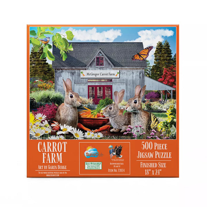 Sunsout Carrot Farm 500 Pc Jigsaw Puzzle 72034