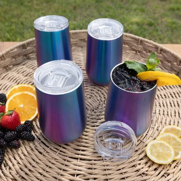 Member'S Mark 16-Ounce Stainless-Steel Insulated Vacuum Tumblers with Lids, 4-Pack (Assorted Colors)