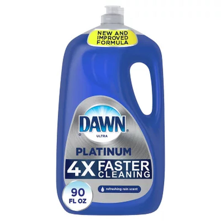 Dawn Platinum Dishwashing Liquid Dish Soap, Refreshing Rain 90 Fl. Oz.