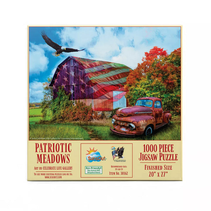 Sunsout Patriotic Meadows 1000 Pc Fourth of July Jigsaw Puzzle 30162