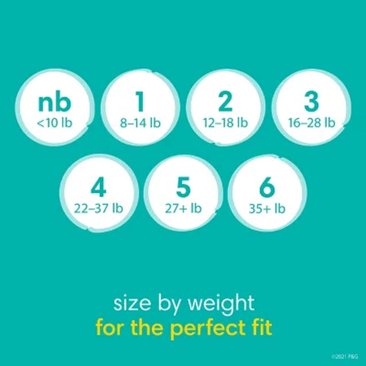 Pampers Baby Dry One-Month Supply Diapers, Sizes: 1-6