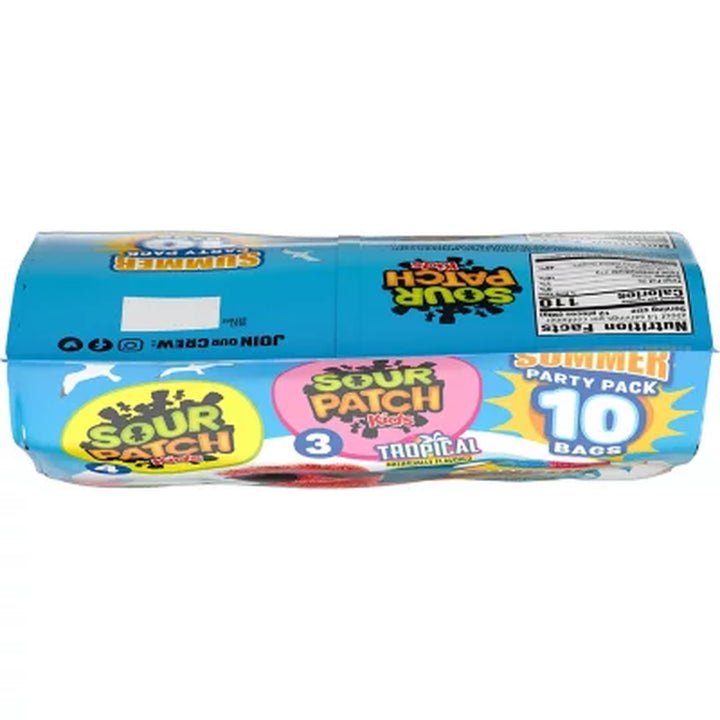 Sour Patch Kids & Swedish Fish Summer Party Candy, Variety Pack, 10 Pk.