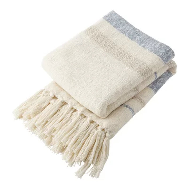 Member'S Mark Woven Cotton Throw with Tassels, 60" X 70" (Assorted Colors)