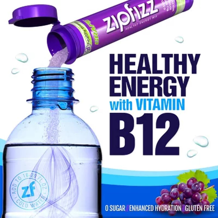 Zipfizz Energy Drink Mix, Grape 20 Ct.