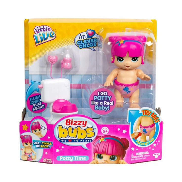 Little Live Bizzy Bubs Season Baby Playset - Clever Chloe - Potty Time