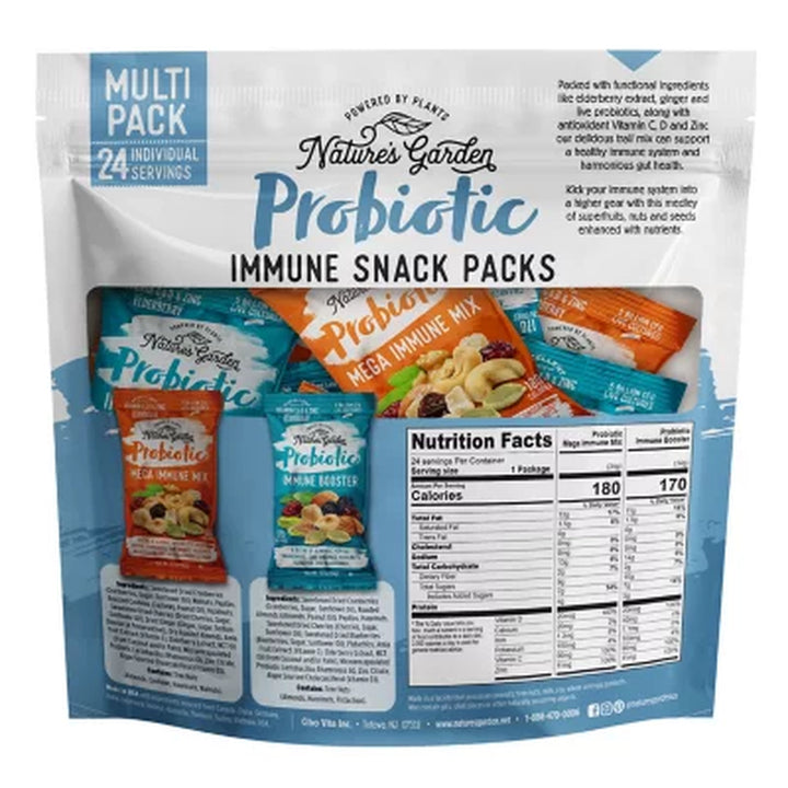 Nature'S Garden Probiotic Immune Booster Variety Snack Packs 24 Pk.