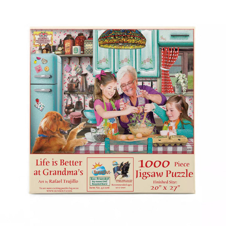 Sunsout Life Is Better at Grandma'S 1000 Pc Mothers Day Jigsaw Puzzle 42206