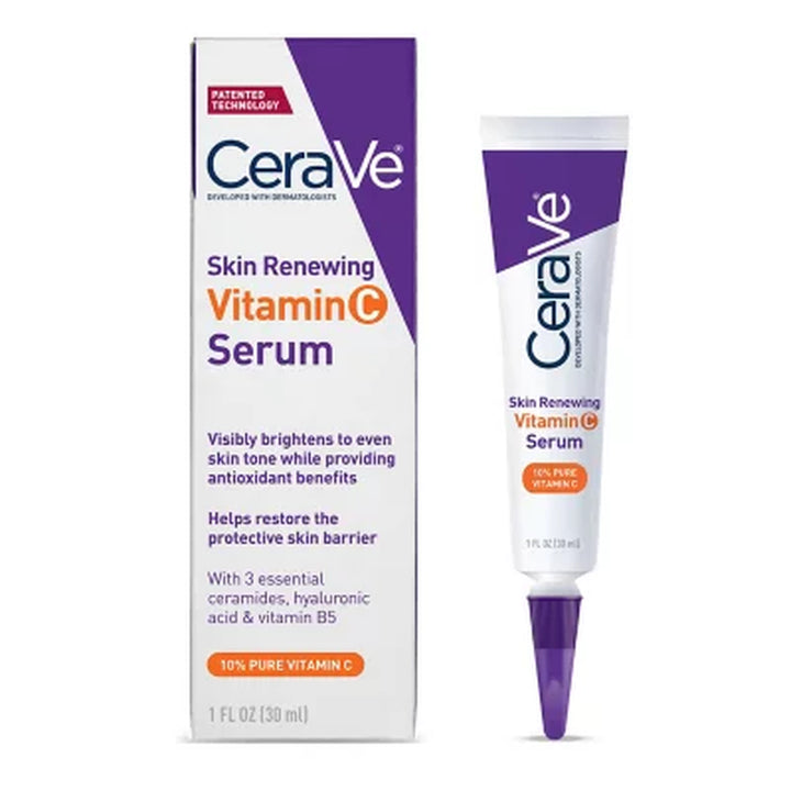 Cerave Skin Renewing Vitamin C Serum, 1 Oz., 2 Pk.