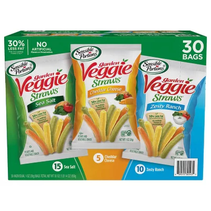 Sensible Portions Garden Veggie Straw Variety Pack 30 Pk.