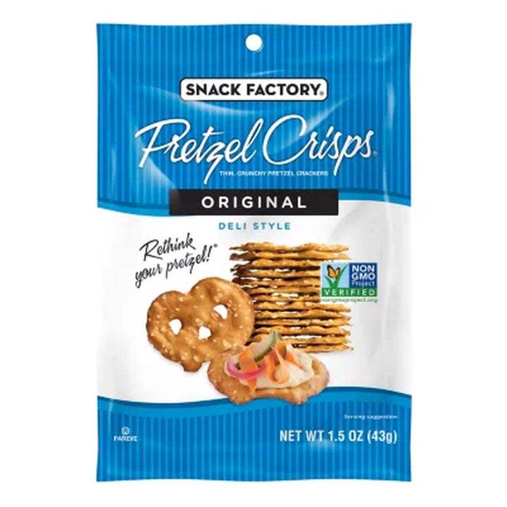 Snack Factory Pretzel Crisps, Variety Pack 1.5 Oz., 24 Pk.